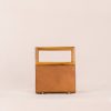 Arin Crossbody Caramel with Teak Handle back