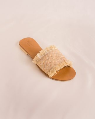 Audrey Slippers Cream angle