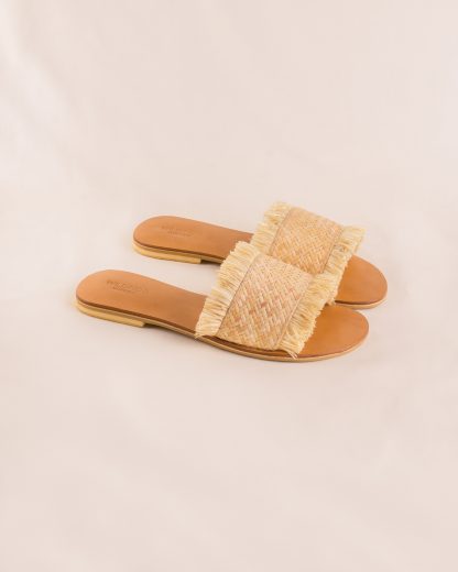 Audrey Slippers Cream pair