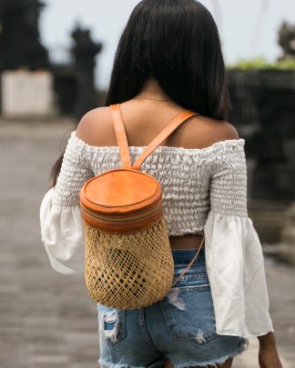 Dreamer backpack tan model back