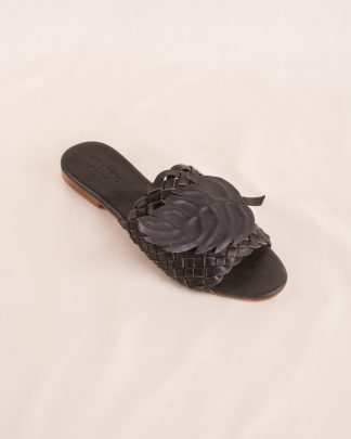 Ria Slippers Black angle