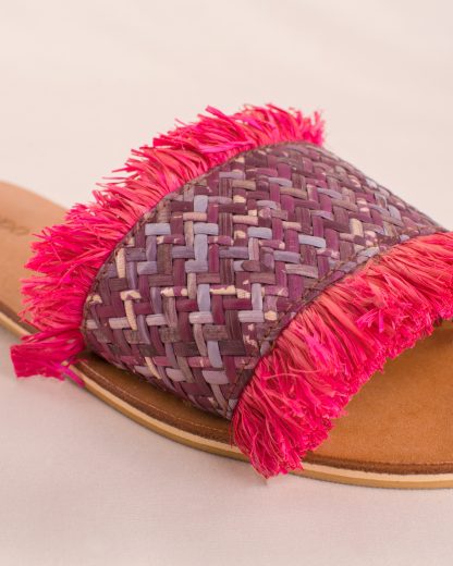 Violet Slippers Pink detail