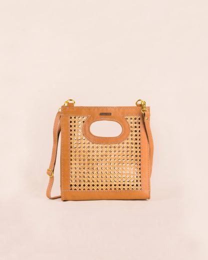 mini Madu Tote Tan front