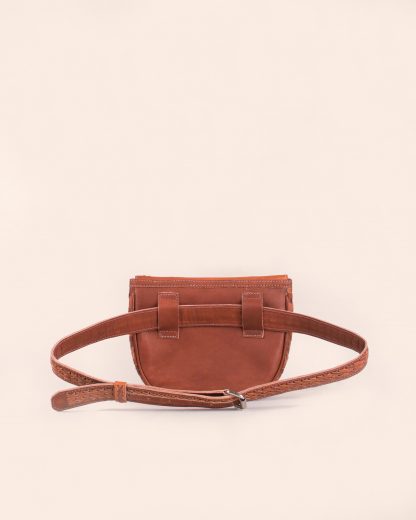 Wildindo Karen Handwoven leather fanny pack back