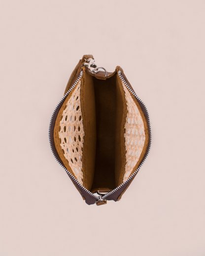 Wildindo Lilly pouch pullup leather brown Inside