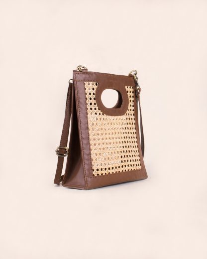 Wildindo mini madu tote leather bag angle