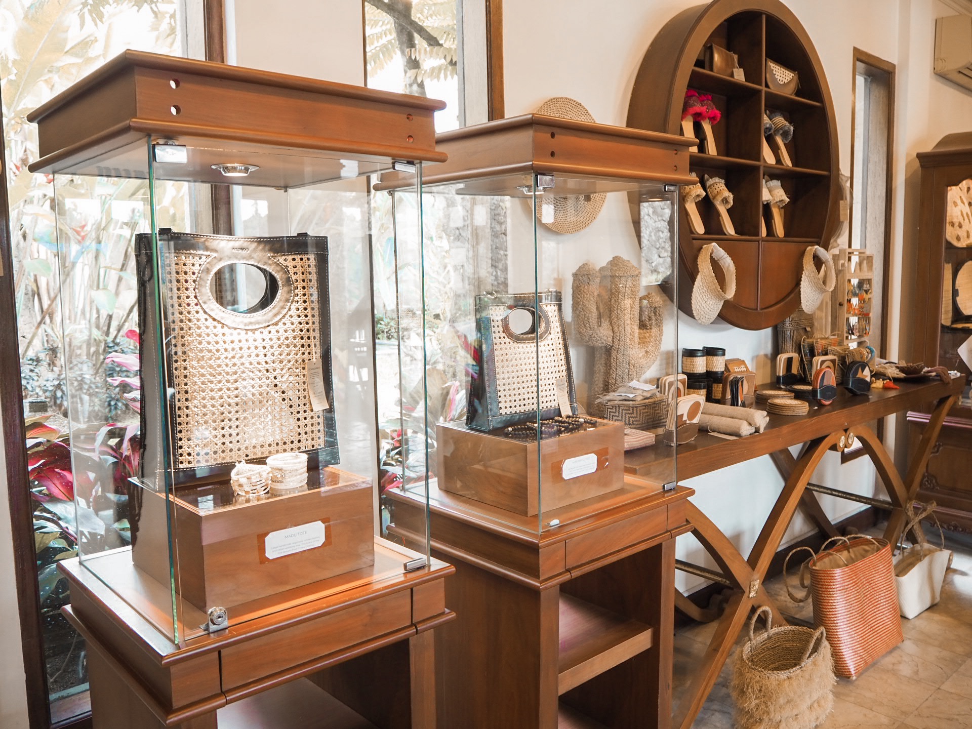 Wildindo accessories display in Puri Wulandari boutique