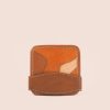 Leather Coaster Square Abstract Sunset in mountains