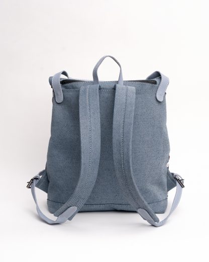 Owen backpack for men handwoven 3d pattern from back