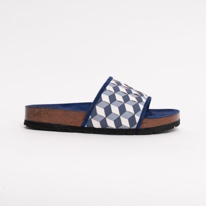 Wildindo Cuboid 3d slippers blue side